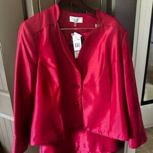 Women's Plus Size Red Suit
